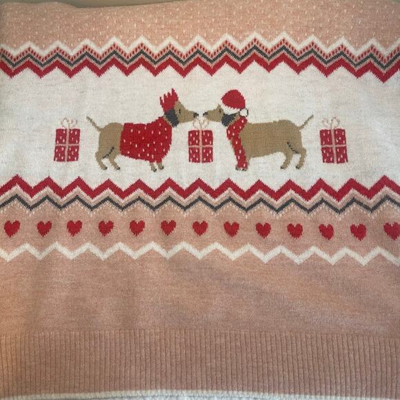 Dachshund Christmas Sweater Ugly Holiday Novelty Dog Graphic Cute Animal Size XL - Picture 2 of 11